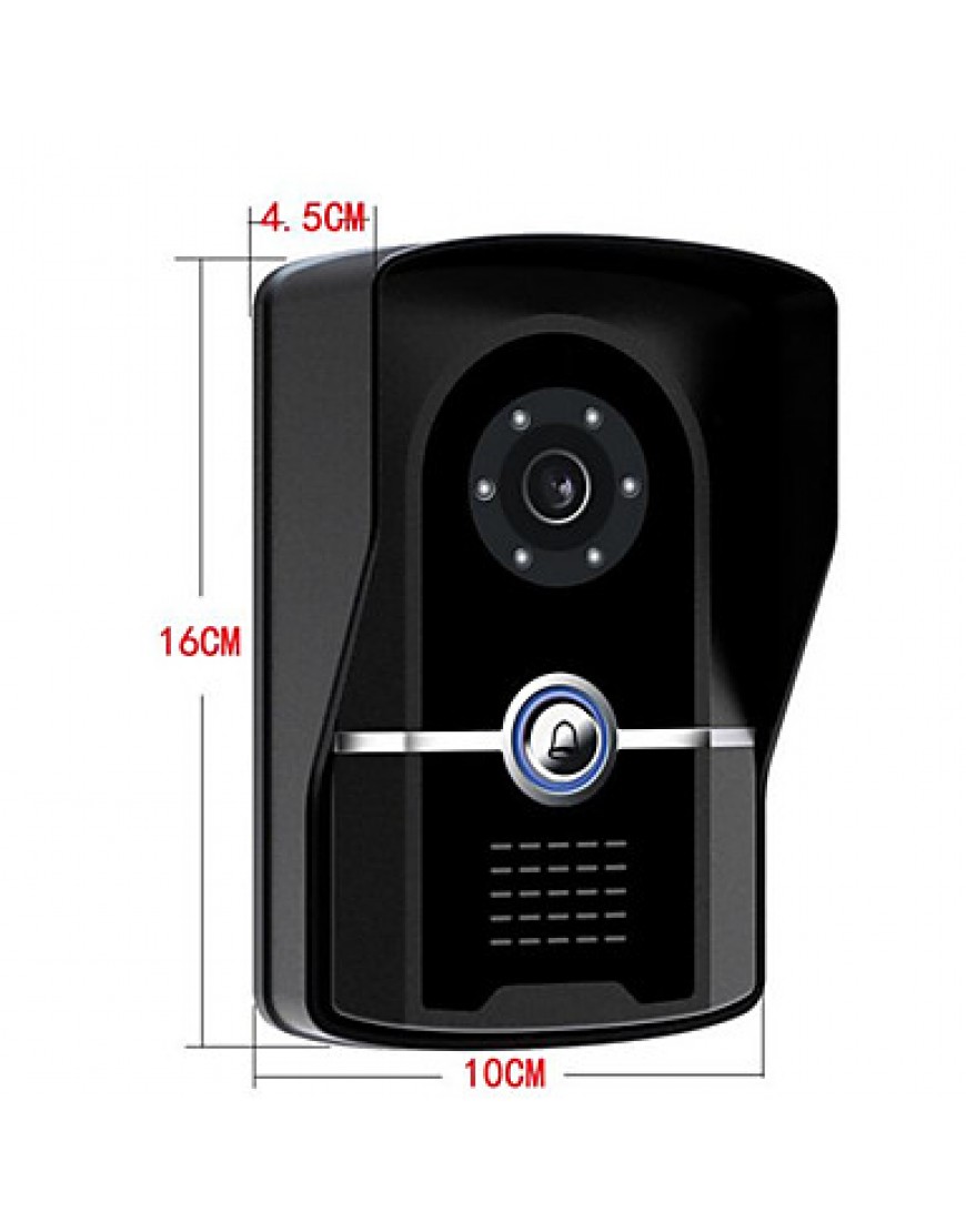 Ultra Thin Blue Key IP55 Level Waterproof 7 Inch High-Definition Video Doorbell A Pair Of Three